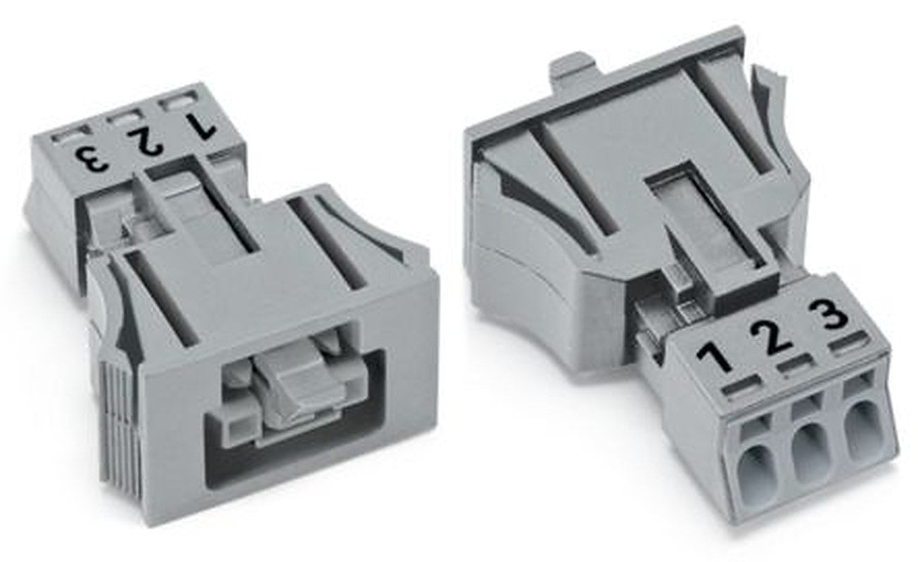 WAGO 890 Series Snap-in Connector Female Cage Clamp, 3-Pole, 16A, 3-Way, IP40