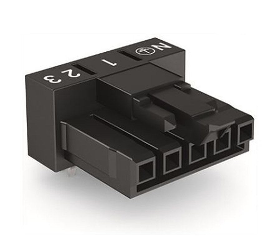 WAGO 890 Series PCB Connector Female Cage Clamp, 5-Pole, 16A, 5-Way, IP20