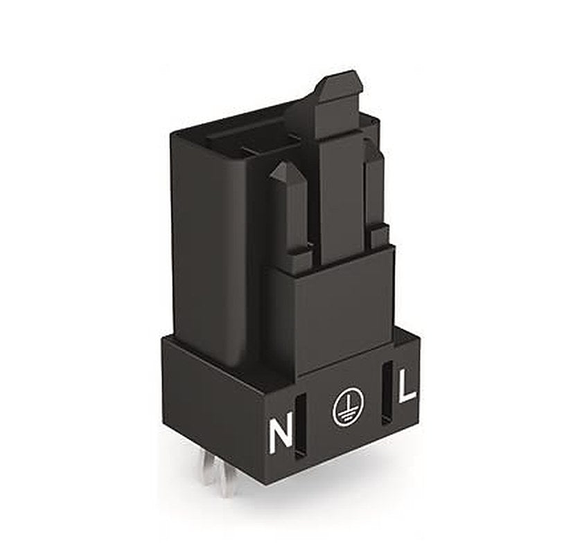 WAGO 890 Series PCB Connector Male Cage Clamp, 3-Pole, 16A, 3-Way, IP20