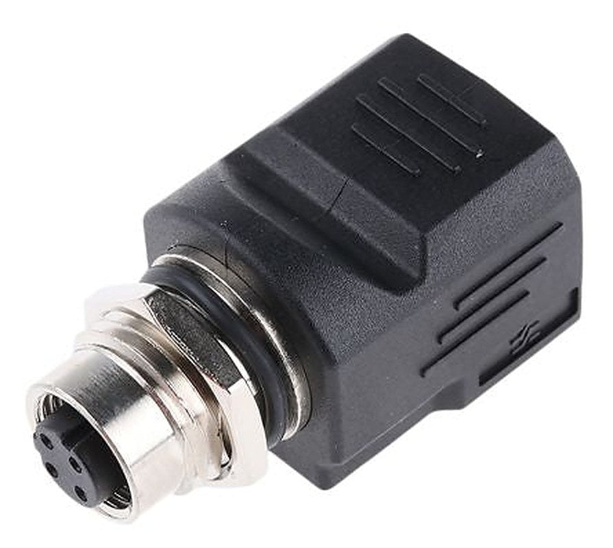 Weidmüller IE-M12-ADAP S Series 1 Port M12 Socket/RJ45 Socket Shielded Adapter, Cat5
