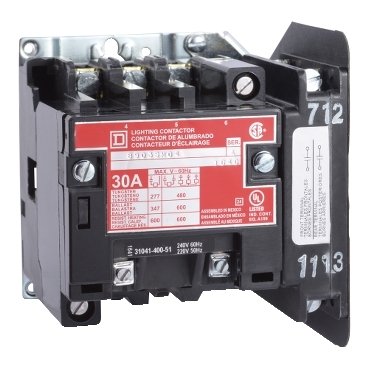 Contactor, Type S, multipole lighting, electrically held, 30A, 5 pole, 220/240 VAC 50/60 Hz coil, open style [TAA] (Contactor Type S) is a Schneider Electric product. Designed for reliable performance and long service life. Available across Iraq — contact us for pricing and delivery options.
