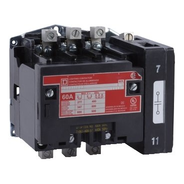 Contactor, Type S, multipole lighting, electrically held, 60A, 5 pole, 277 VAC 60 Hz coil, open style [TAA] (Contactor Type S) is a Schneider Electric product. Designed for reliable performance and long service life. Available across Iraq — contact us for pricing and delivery options.