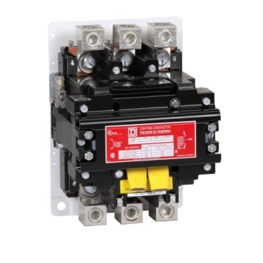 Contactor, Type S, multipole lighting, electrically held, 300A, 3 pole, 110/120 VAC 50/60 Hz coil, open style [TAA] (Contactor Type S) is a Schneider Electric product. Designed for reliable performance and long service life. Available across Iraq — contact us for pricing and delivery options.