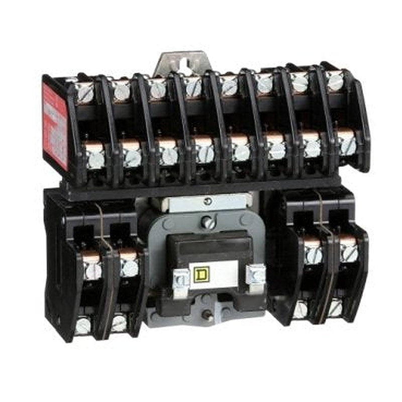 Contactor, Type L, multipole lighting, electrically held, 30A, 12 pole, 600V, 110/120VAC 50/60Hz coil, open style [TAA] (Contactor Type L) is a Schneider Electric product. Designed for reliable performance and long service life. Available across Iraq — contact us for pricing and delivery options.