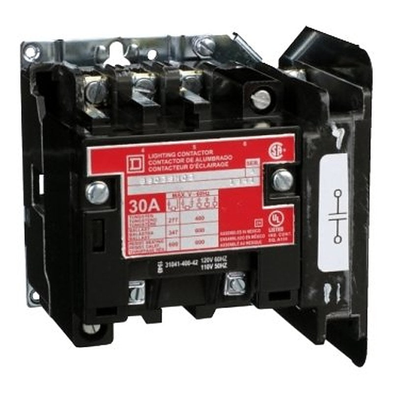 Contactor, Type S, multipole lighting, electrically held, 30A, 4 pole, 110/120VAC 50/60Hz coil, open style [TAA] (Contactor Type S) is a Schneider Electric product. Designed for reliable performance and long service life. Available across Iraq — contact us for pricing and delivery options.