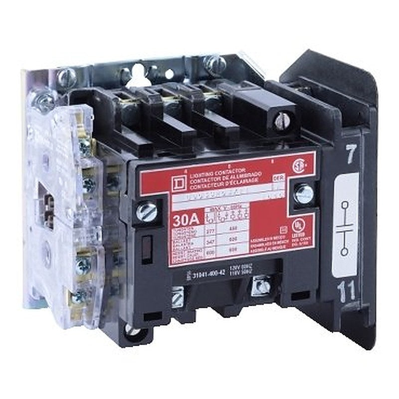 Contactor, Type S, multipole lighting, electrically held, 30A, 4 pole, 110/120 VAC 50/60 Hz coil, open style, +options [TAA] (Contactor Type S) is a Schneider Electric product. Designed for reliable performance and long service life. Available across Iraq — contact us for pricing and delivery options.