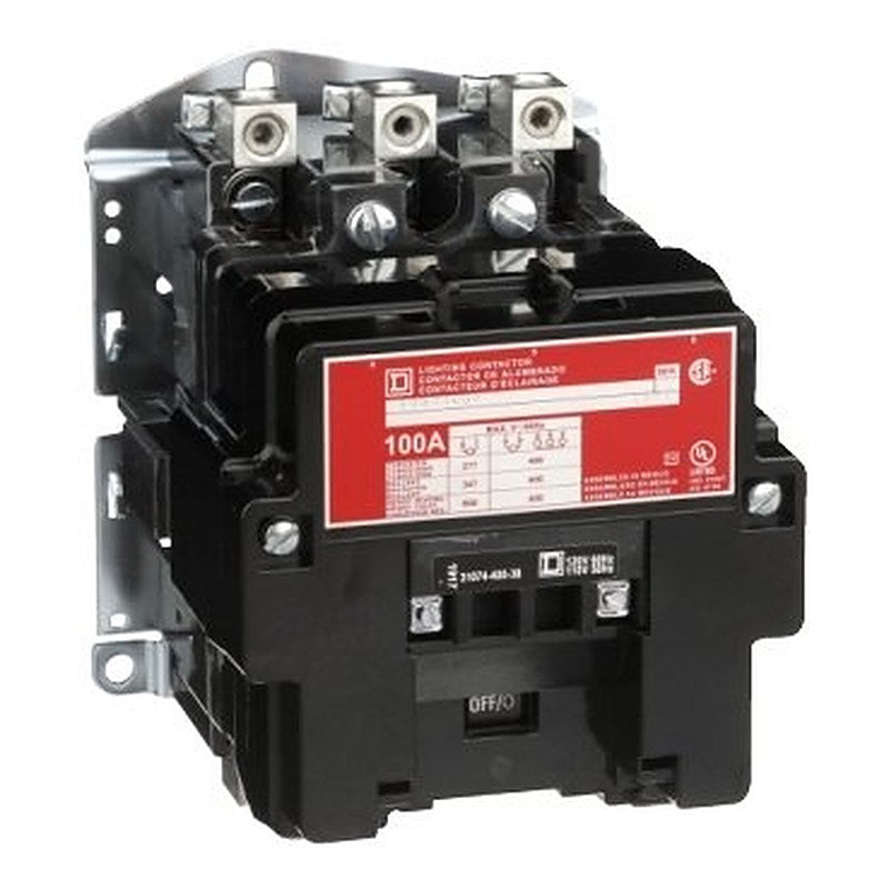 Contactor, Type S, multipole lighting, electrically held, 100A, 3 pole, 220/240VAC 50/60Hz coil, open style [TAA] (Contactor Type S) is a Schneider Electric product. Designed for reliable performance and long service life. Available across Iraq — contact us for pricing and delivery options.