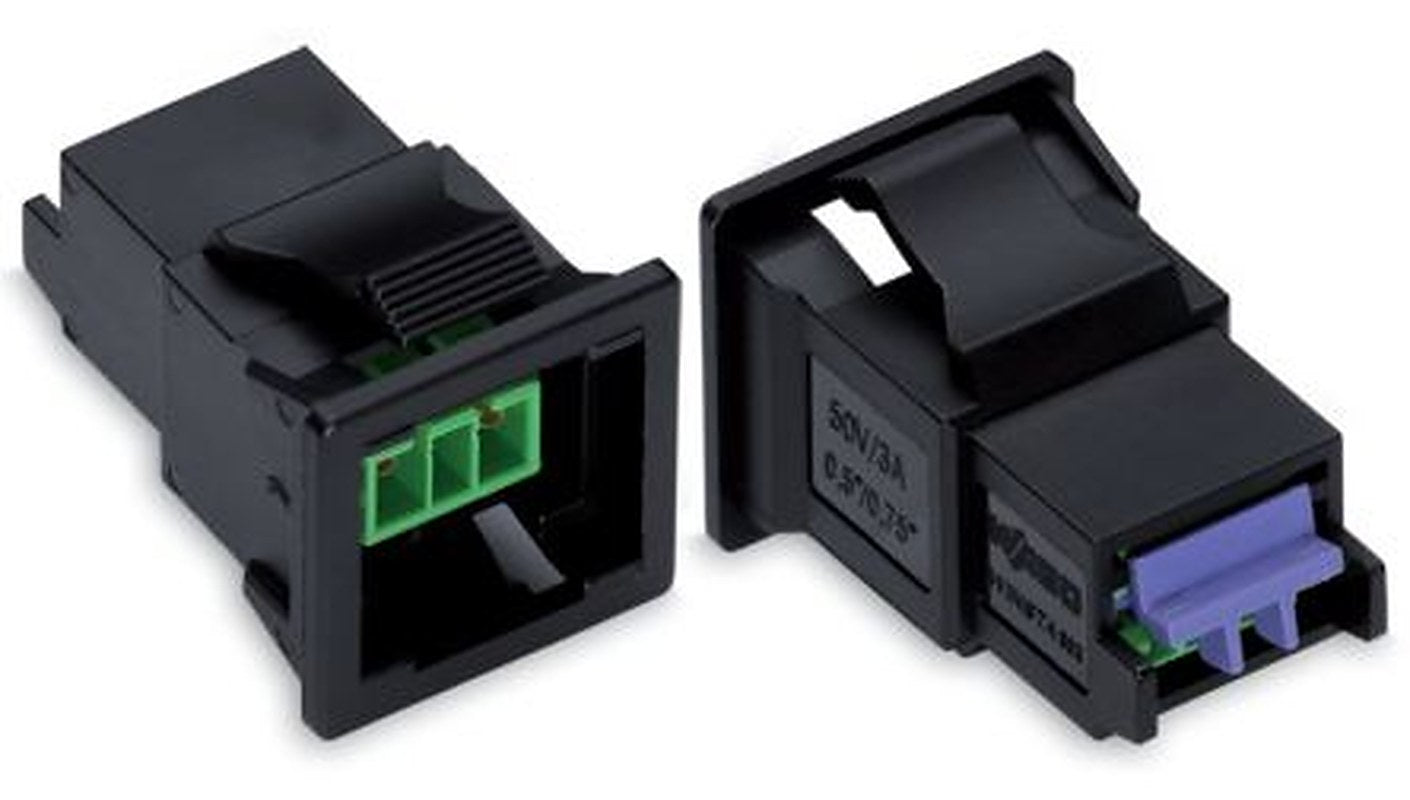 WAGO 893 Series Snap-in Connector Female Wire, 2-Pole, 3A, 2-Way, IP40