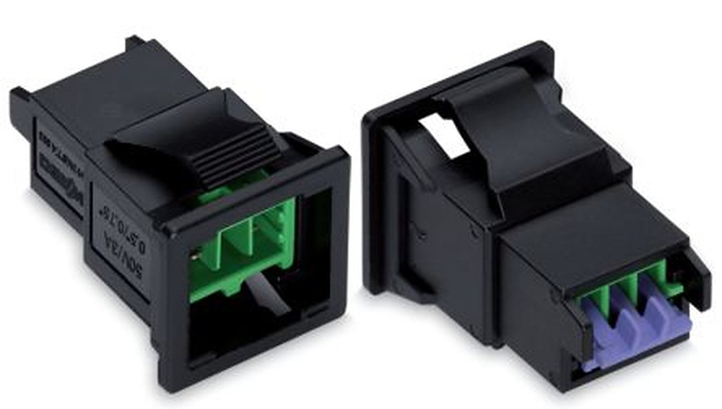 WAGO 893 Series Snap-in Male Lighting Connector Male Wire, 2-Pole, 3A, 2-Way, IP20