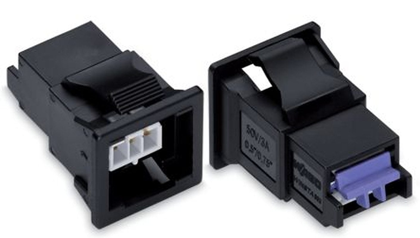 WAGO 893 Series Snap-in Connector Female Wire, 2-Pole, 3A, 2-Way, IP40
