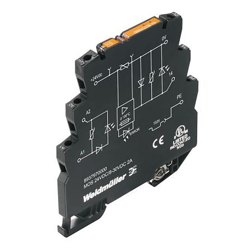 Weidmüller MOS Series Solid State Relay, 2 A Load, Chassis Mount, 30 V ac/dc Load, 24V ac/dc Control