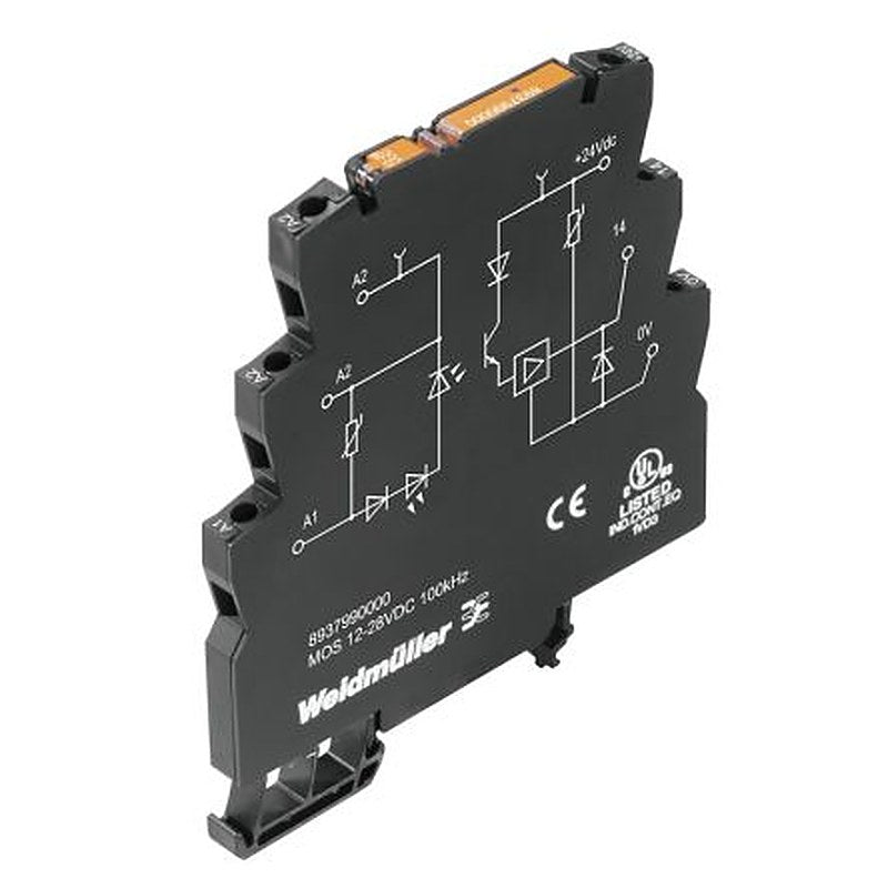 Weidmüller MOS Series Solid State Relay, 50 mA Load, Chassis Mount, 28.8 V ac/dc Load, 28V ac/dc Control