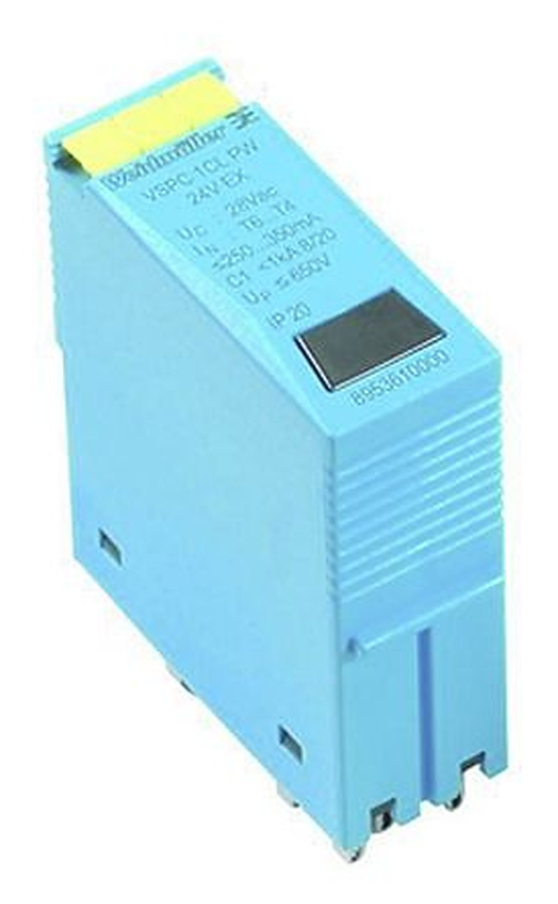 Weidmüller, VSPC 1CL 24VDC EX Surge Protection Device 26V Maximum Voltage Rating 10 kA Maximum Surge Current
