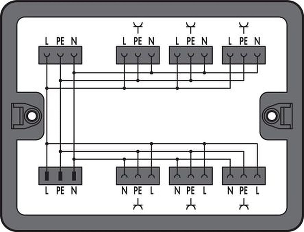 WAGO Distribution Block, 7 Way, 250V, 25A, Black