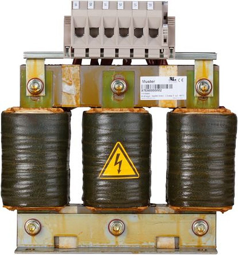 B&R, 8BVR 45 A 480V 60Hz, Wall Mount Motor Choke, Terminal 3 Phase