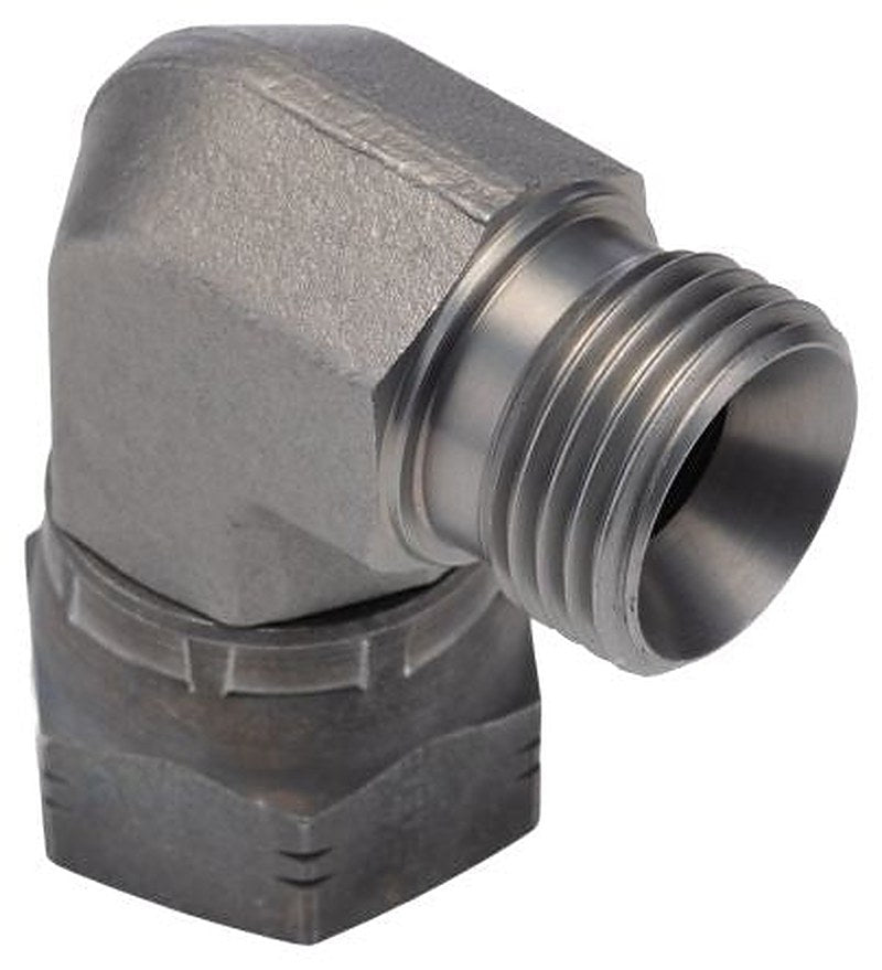 Parker 8C6MK4S Male G, 90 °, Steel, 0.5 in Hose ID