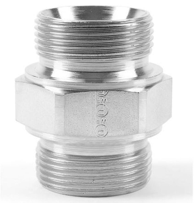 Parker 8HMK4S Hydraulic Fitting Male 1/2-14 in G to Male 1/2-14 in BSPP Zinc Plated Steel