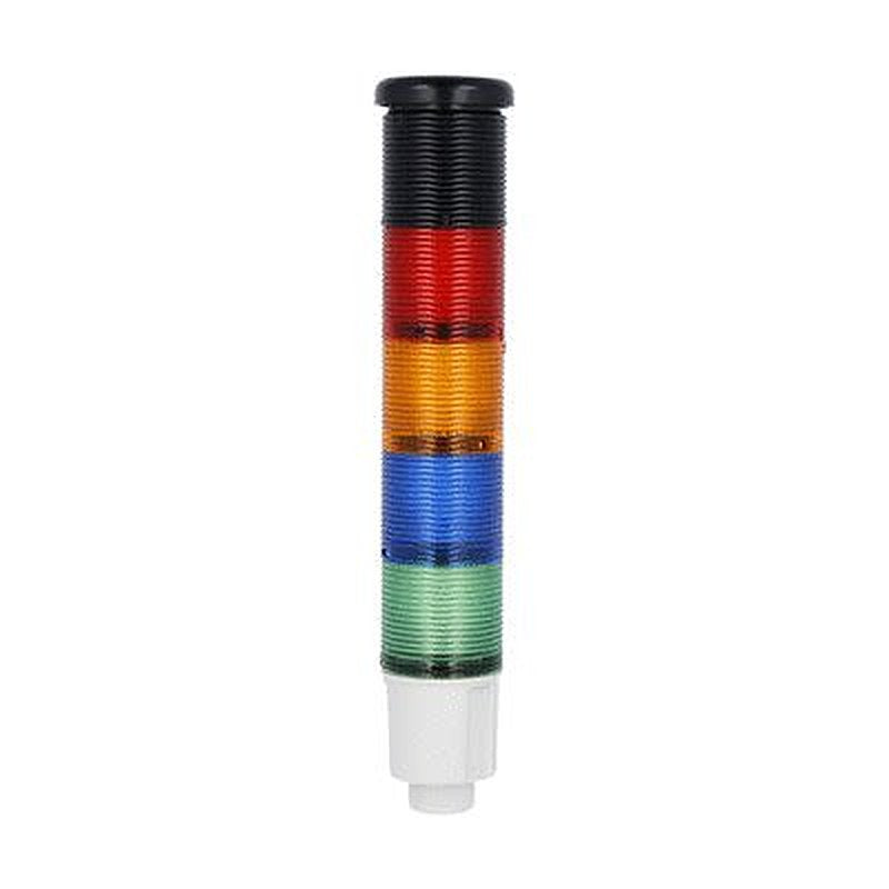 Lovato 8TL4 Series Red, Orange, Green, Blue Signal Tower Electronic, 4 Lights 24V dc