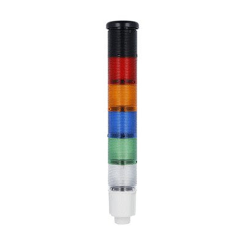 Lovato 8TL4 Series Orange, Green, Blue, White, Red Signal Tower Electronic, 5 Lights 24V dc