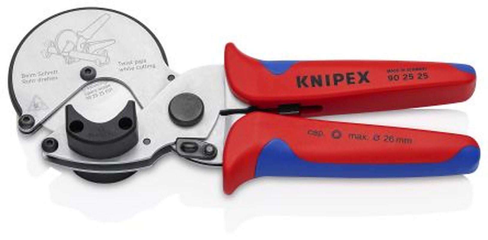 Knipex Pipe Cutter 26 mm Cuts Plastic