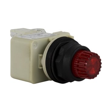 Illuminated push-button, Harmony 9001SK, plastic, projecting, red, 30mm, spring return, 110-120V, 1 C/O (Illuminated push-button Harmony 9001SK) is a Schneider Electric product. Designed for reliable performance and long service life. Available across Iraq — contact us for pricing and delivery options.