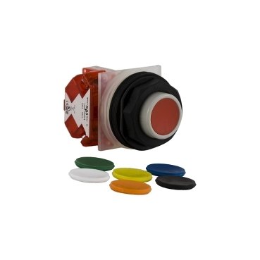 Push-button, Harmony 9001SK, plastic, projecting, 7 colours choice, 30mm, spring return, 1 NC (Push-button Harmony 9001SK) is a Schneider Electric product. Designed for reliable performance and long service life. Available across Iraq — contact us for pricing and delivery options.