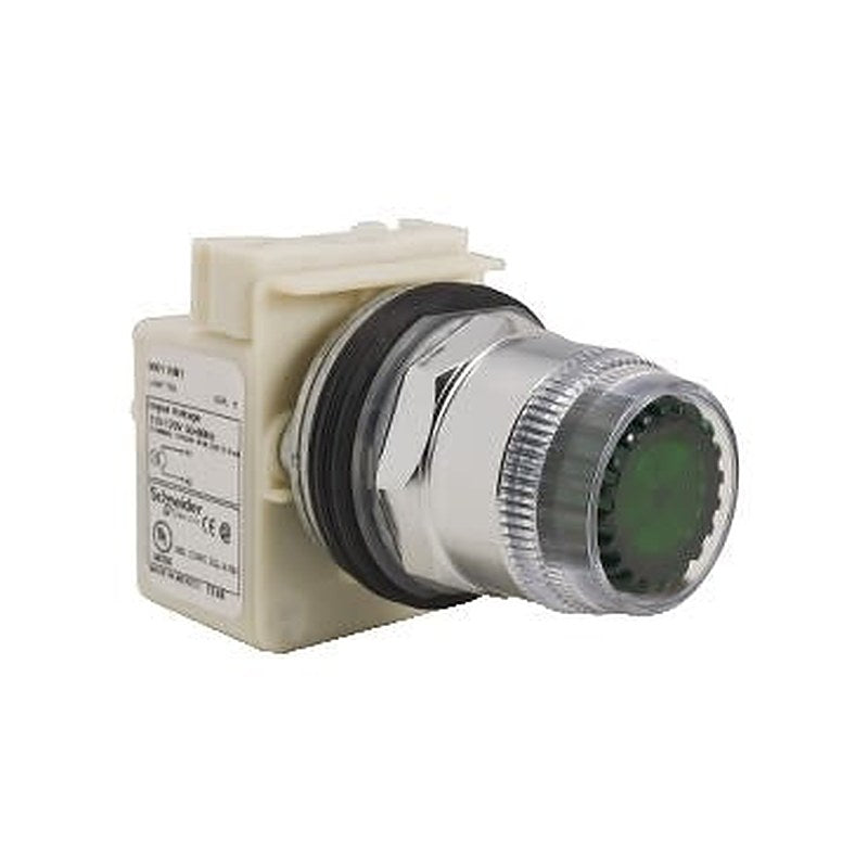 Schneider Electric Harmony 9001K Series Green Momentary Push Button Head, 30 mm Cutout