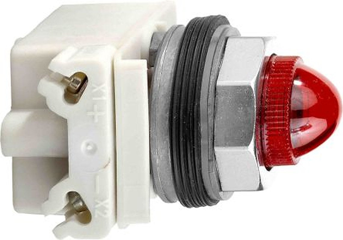 Schneider Electric Red Pilot Light, 30 mm Cutout 9001K Series