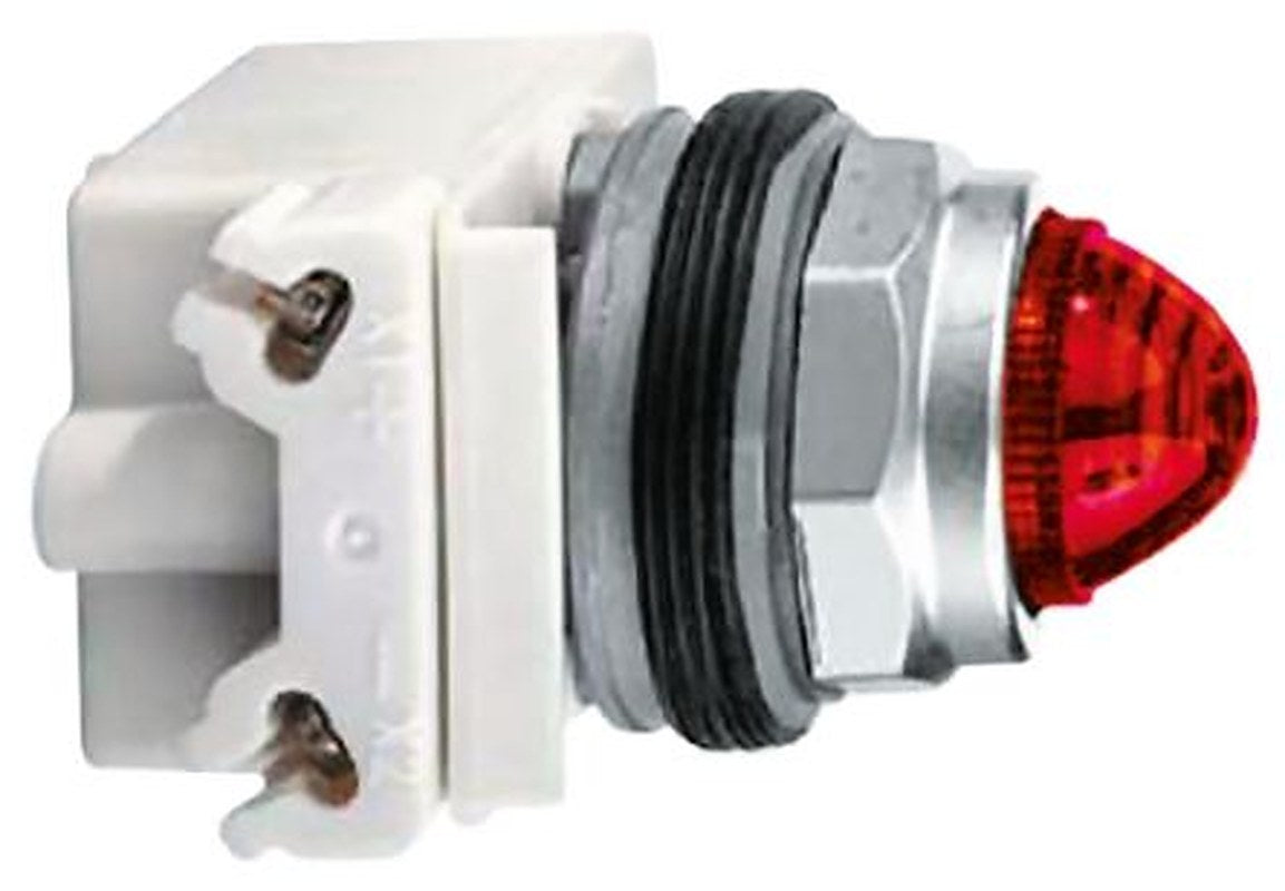 Schneider Electric, Harmony, Panel Mount Red LED Pilot Light, 30 mm Cutout, IP66, Round