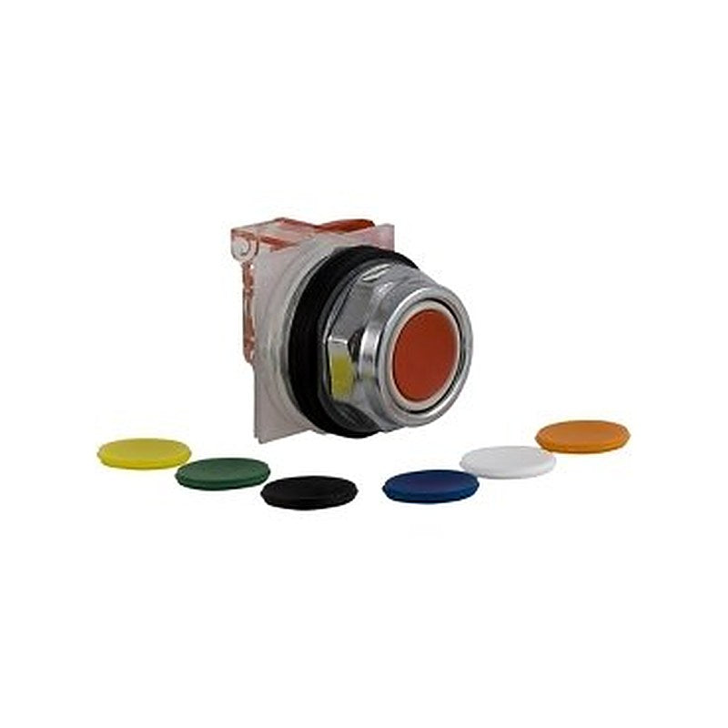 Push-button, Harmony 9001K, metal, flush, 7 colours choice, 30mm, spring return, 1 NC (Push-button Harmony 9001K) is a Schneider Electric product. Designed for reliable performance and long service life. Available across Iraq — contact us for pricing and delivery options.