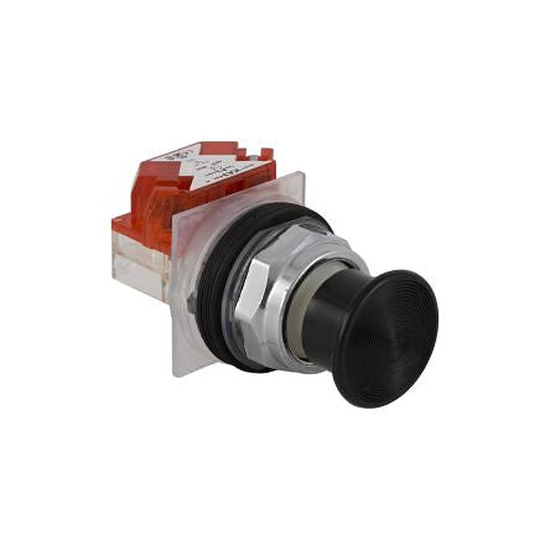Schneider Electric Harmony Series Illuminated Push Button Switch, Spring Return, Panel, 30 mm Cutout, 1 CO, Black LED,