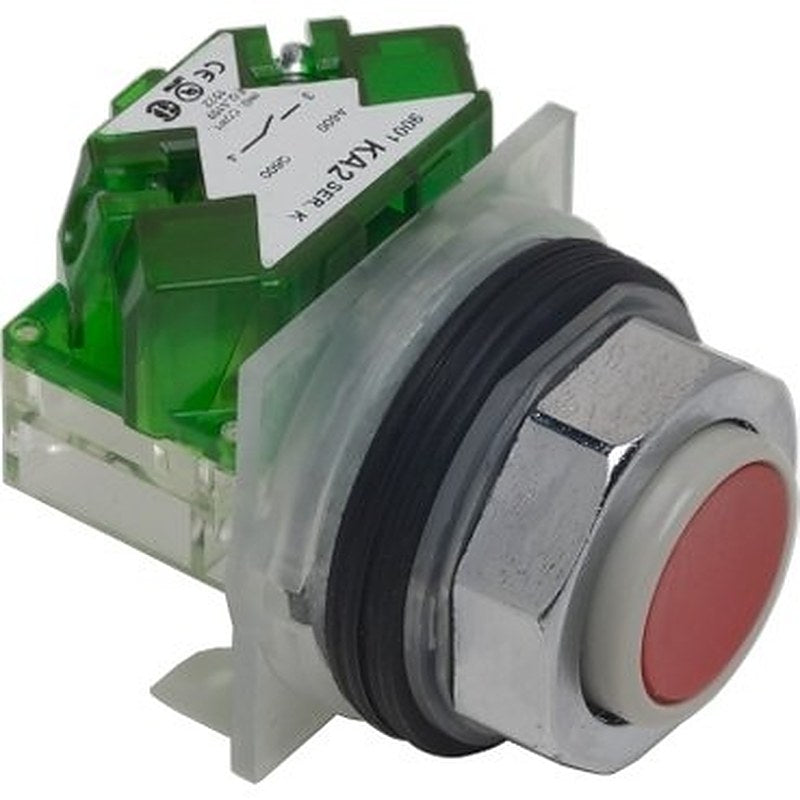Push-button, Harmony 9001K, metal, projecting, red, 30mm, spring return, 1 NO (Push-button Harmony 9001K) is a Schneider Electric product. Designed for reliable performance and long service life. Available across Iraq — contact us for pricing and delivery options.