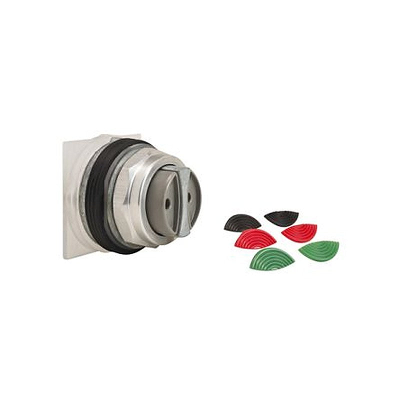 Schneider Electric 9001K Series Red, Green, Black Push-in Push Button Switch, 30 mm Cutout