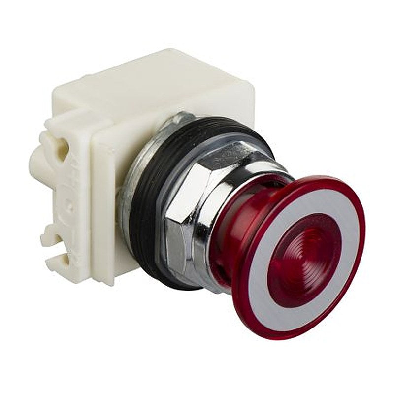 Schneider Electric Harmony Series Red Push Pull Push Button Switch, 30 mm Cutout, IP66