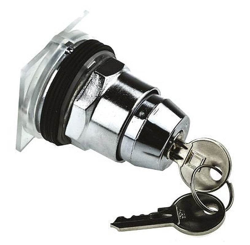 Schneider Electric Harmony 2-position Key Switch Head, Latching, 30 mm Cutout