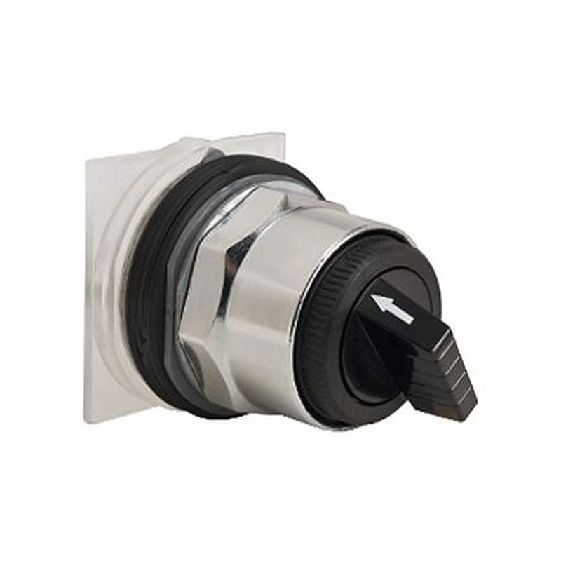 Schneider Electric Harmony 9001K Series 2 Position Selector Switch Head, 30 mm Cutout, Black