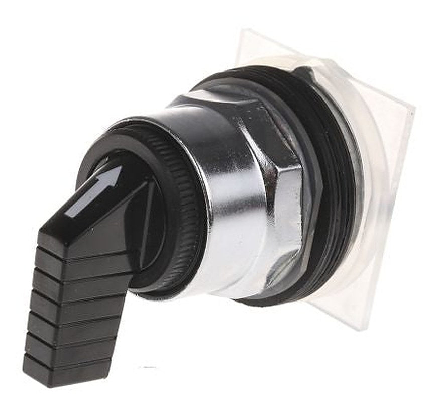 Schneider Electric Harmony Series 3 Position Selector Switch Head, 30 mm Cutout, Black Handle