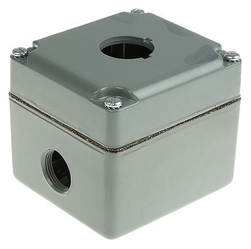 Schneider Electric Aluminium Harmony 9001K Push Button Enclosure - 1 Hole 30 mm Diameter