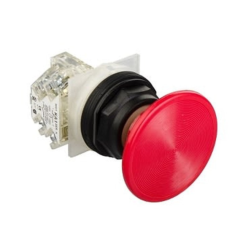 Schneider Electric Harmony 9001SK Series Illuminated Push Button Switch, Spring Return, Panel, 30 mm Cutout, Red LED,