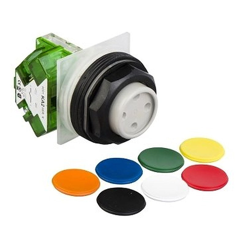 Push-button, Harmony 9001SK, plastic, projecting, 7 colours choice, 30mm, spring return, 1 NO (Push-button Harmony 9001SK) is a Schneider Electric product. Designed for reliable performance and long service life. Available across Iraq — contact us for pricing and delivery options.