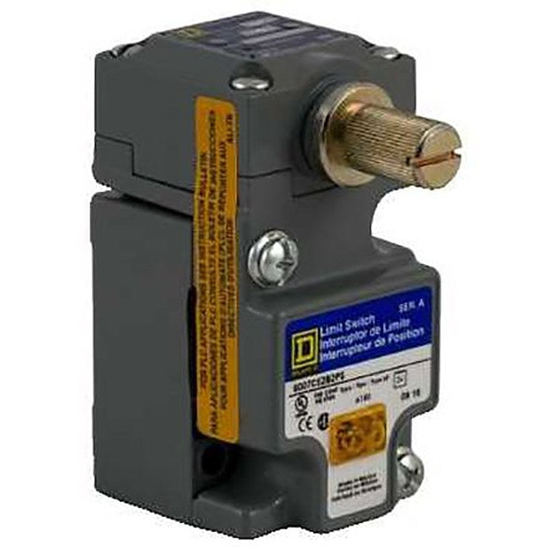 Telemecanique Sensors 9007 Series Rotary Head Limit Switch, 1 NO/1 NC, IP67, Die Cast Zinc Housing, 600V ac, 10A