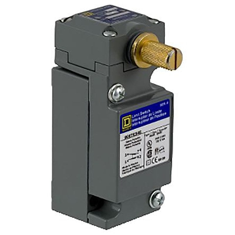 Telemecanique Sensors 9007 Series Rotary Head Limit Switch, SPDT-DB, IP67, Metal Housing, 600V ac, 1.2A