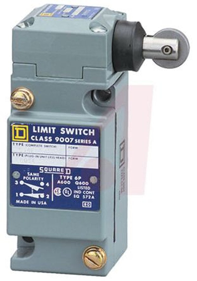 Telemecanique Sensors 9007 Series Coil Spring Limit Switch, 1 NO/1 NC, IP67, Zinc Zamak Alloy Housing, 600V ac, 10A