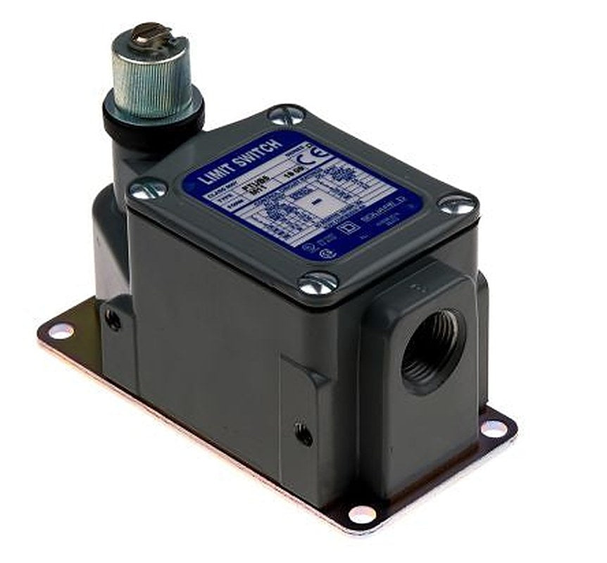Telemecanique Sensors 9007 Series Roller Lever Limit Switch, SPDT, IP67, IP66, IP65, Die Cast Zinc Housing, 600V ac, 20A