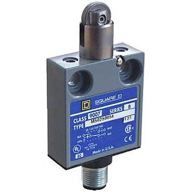Telemecanique Sensors 9007 Series Roller Plunger Limit Switch, 1 NO/1 NC, IP67, Zinc Zamak Alloy Housing, 240V