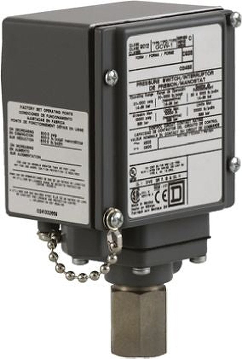 Telemecanique Sensors Pressure Switch 170 psi 560 psi