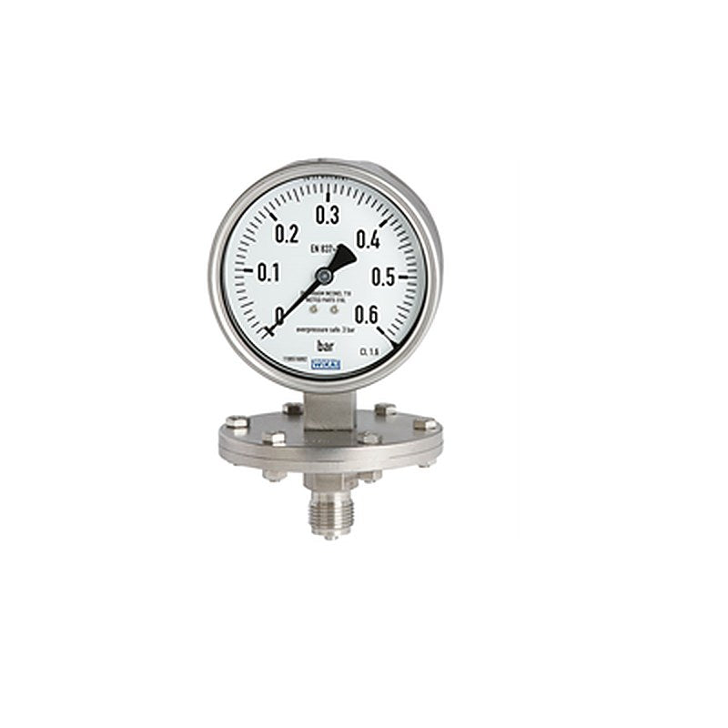 WIKA G 1/2 Threaded Pressure Gauge, 100 mm, 1 bar