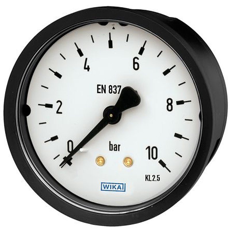 WIKA G 1/4 MNPT Pressure Gauge, 100 mm, 16 bar