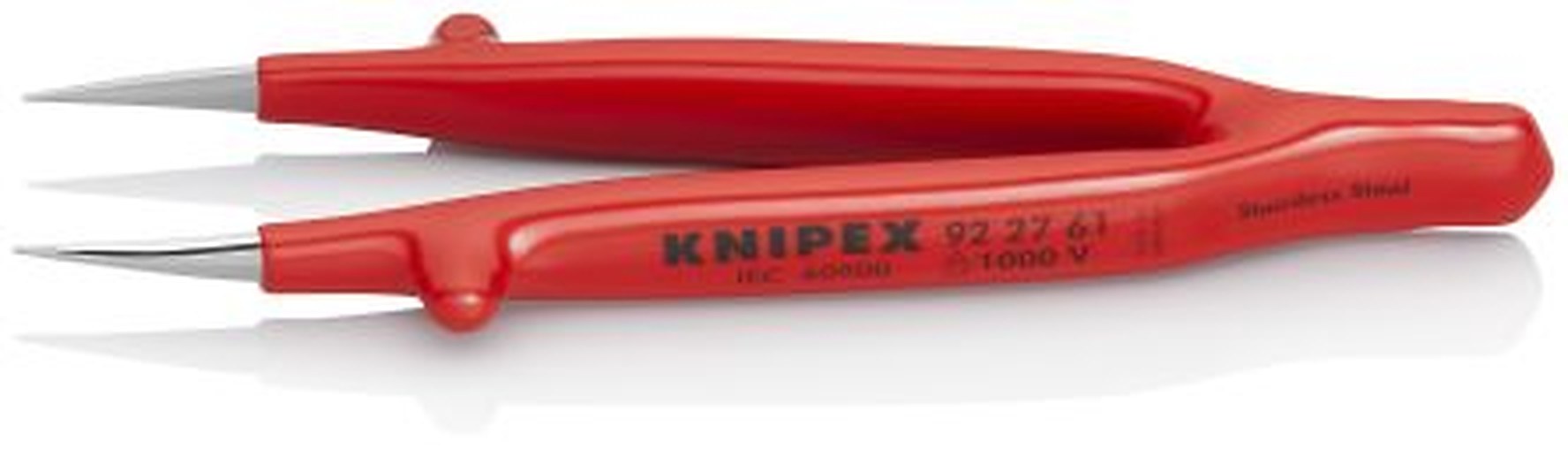 Knipex 130mm Nickel Plated Steel Smooth Tweezer