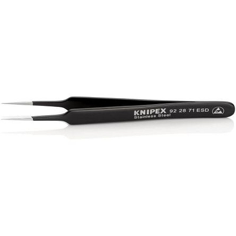 Knipex 110mm Stainless Steel Smooth ESD Safe Tweezer